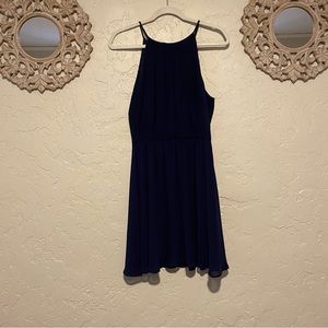 Lush (Nordstrom) Navy Keyhole Dress